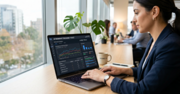 AI search engine ranking tracking tools dashboard showing SEO performance and keyword analytics