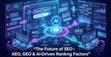 The Future of SEO : AEO, GEO & AI-Driven Ranking Factors Infographic