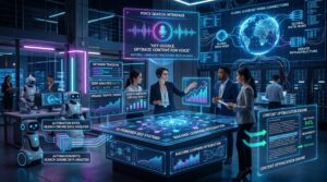 AI-driven SEO automation and future digital marketing systems visualization