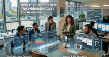 Agency outsourcing SEO work to experts through a whitelabel SEO workflow system