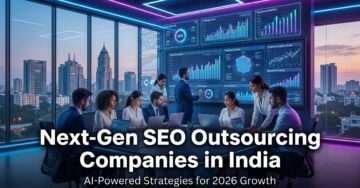 Next-gen SEO outsourcing companies in India using AI tools and automation to improve rankings and organic traffic
