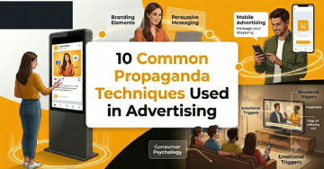 Featured image showing common propaganda techniques used in advertising and marketing campaigns.