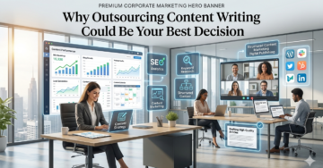 Professional content writing outsourcing team helping businesses improve SEO, content marketing, and online growth.