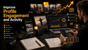 Instagram engagement growth with likes, comments, and interaction analytics