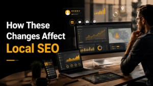 Illustration showing how authentic Google reviews improve local SEO rankings and customer trust.