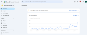 Illustration of the new Google Search Console reporting dashboard combining website, social, and video performance data.